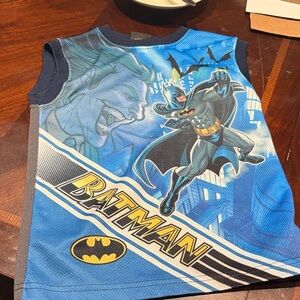 Batman Blue and Black Graphic Tank Top